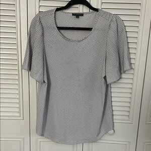 Black and White Polka Dot Women's Top